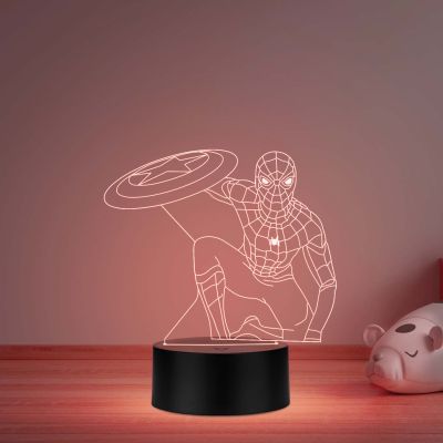 spiderman845 3D Illusion Led Night lamp with multicolored gift for kid